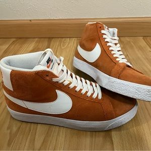 Orange Nike Swoosh Blazer